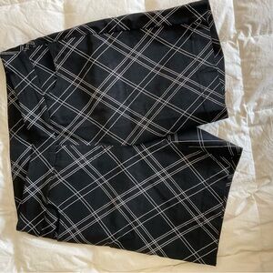 Black and White Plaid Shorts